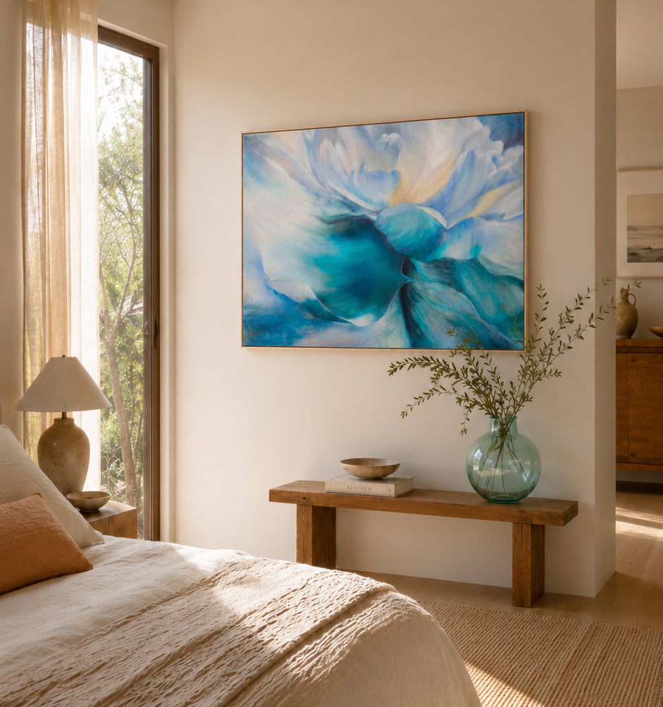 Breathless in D | Original Oil Painting on Raw Canvas image 0